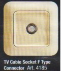 TV CABLE SOCKET F TYPE CONNECTOR